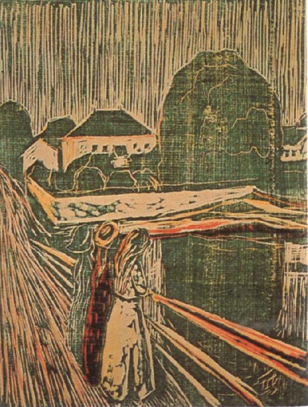 Edvard Munch Girl on the bridge